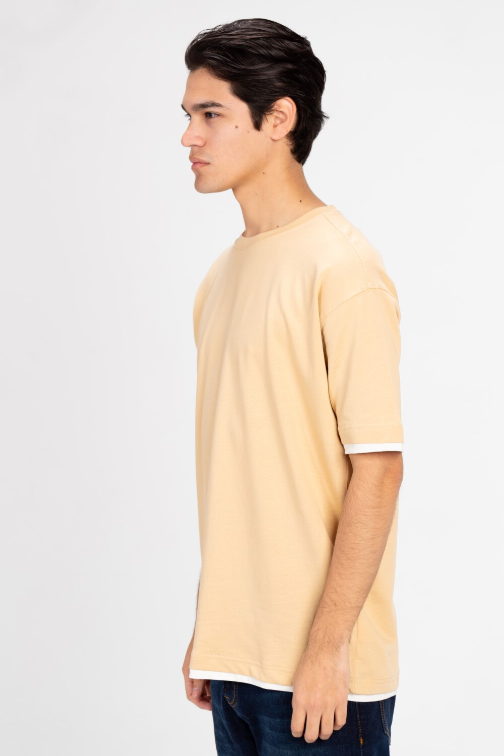 Men's Basic Oversized Melton T-Shirt