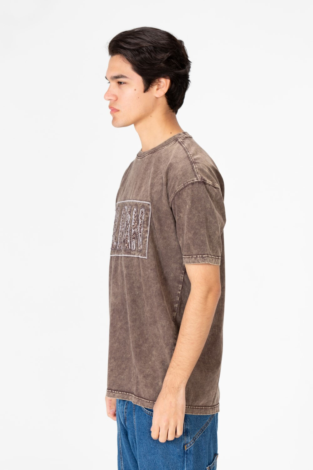 Men's Round Neck Half Sleeve Washed T-Shirt
