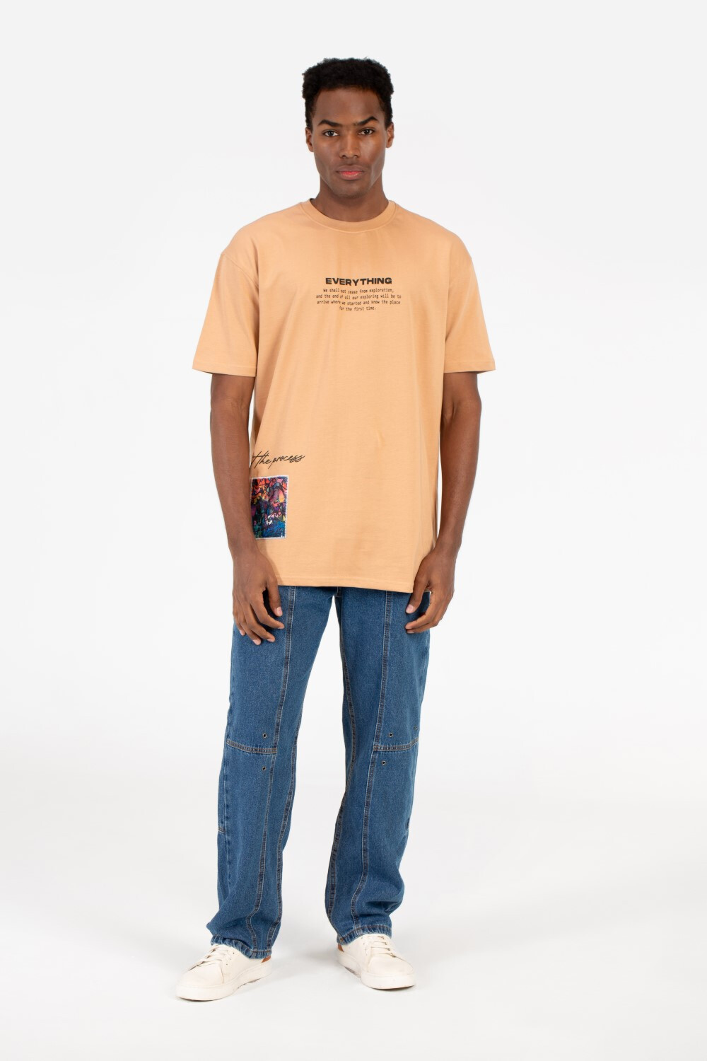 Men's Milton Graphic Print Crew Neck Oversize T-Shirt