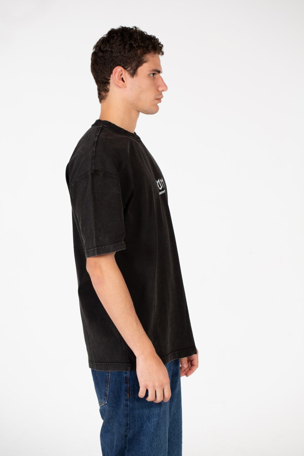 Men's Oversized Half Sleeve Washed T-Shirt