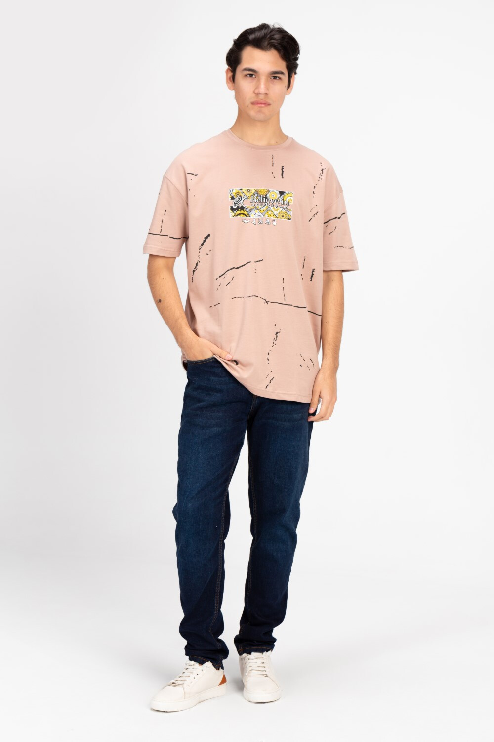 Men's Milton Oversized Printed T-Shirt
