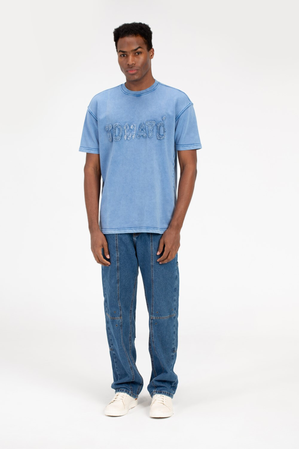 Men's Tomato Crew Neck Half Sleeve T-Shirt