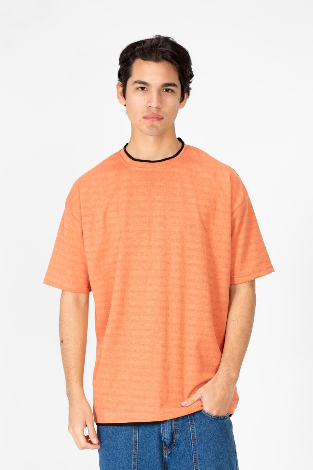 Men's Crew Neck Half Sleeve T-shirt In Comfortable Material