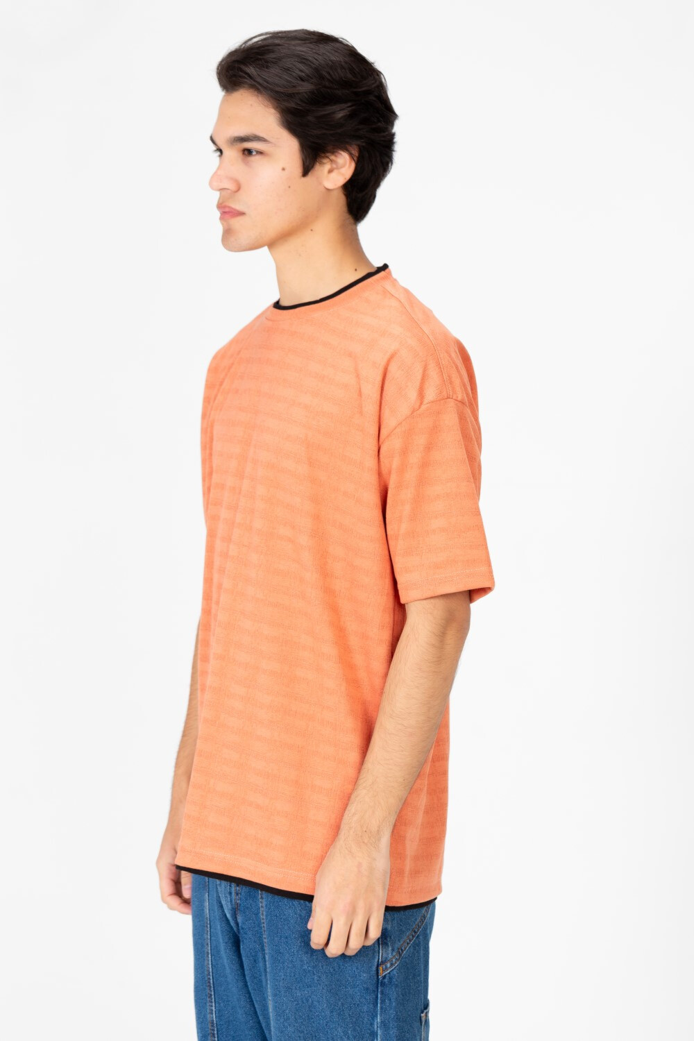 Men's Crew Neck Half Sleeve T-shirt In Comfortable Material
