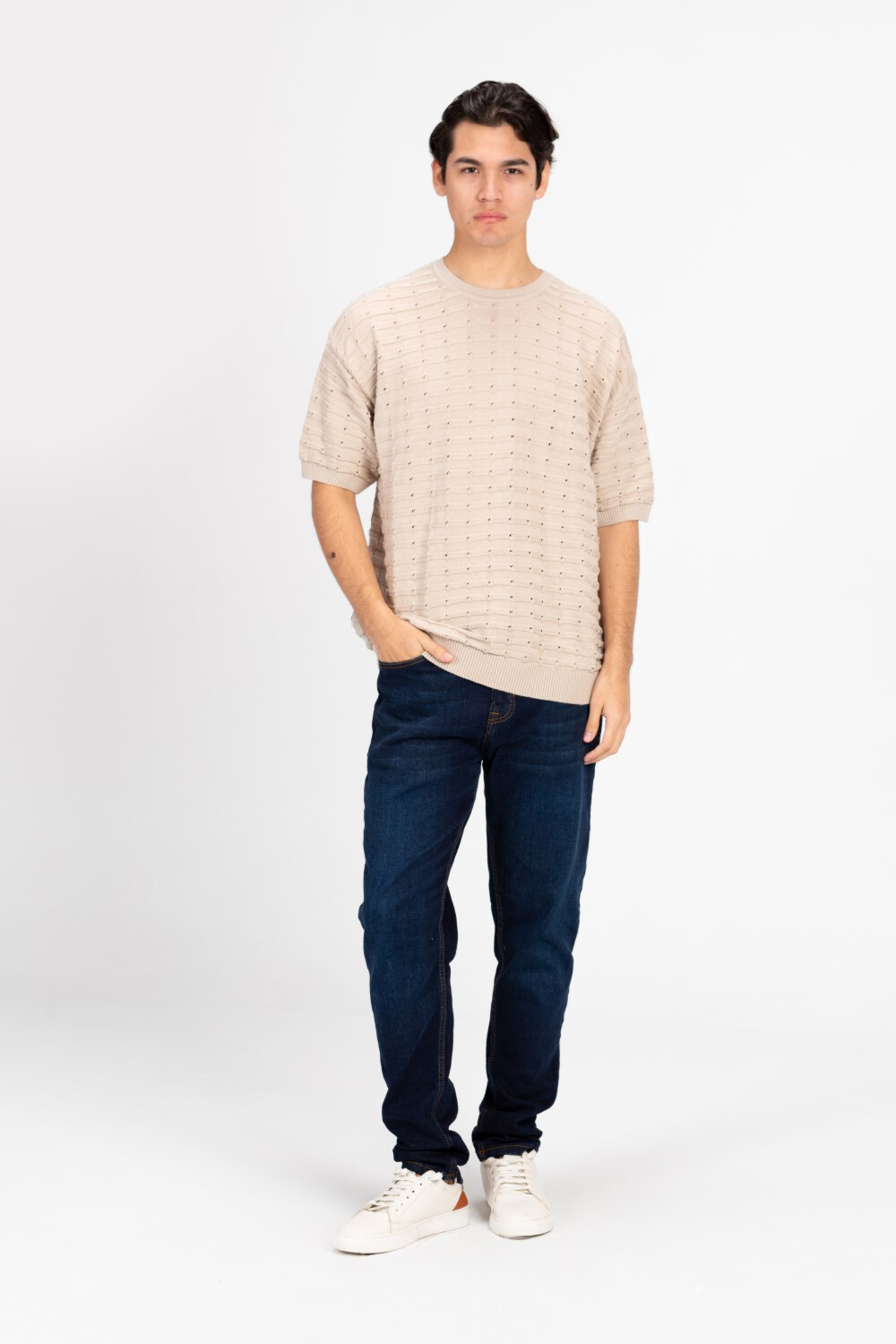 Men's Stylish Round Neck Half Sleeve T-shirt