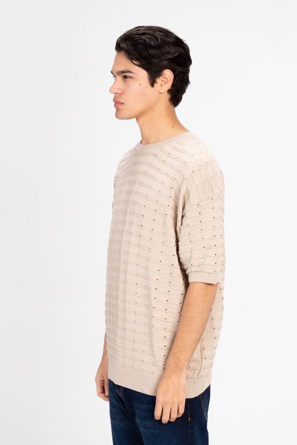 Men's Stylish Round Neck Half Sleeve T-shirt