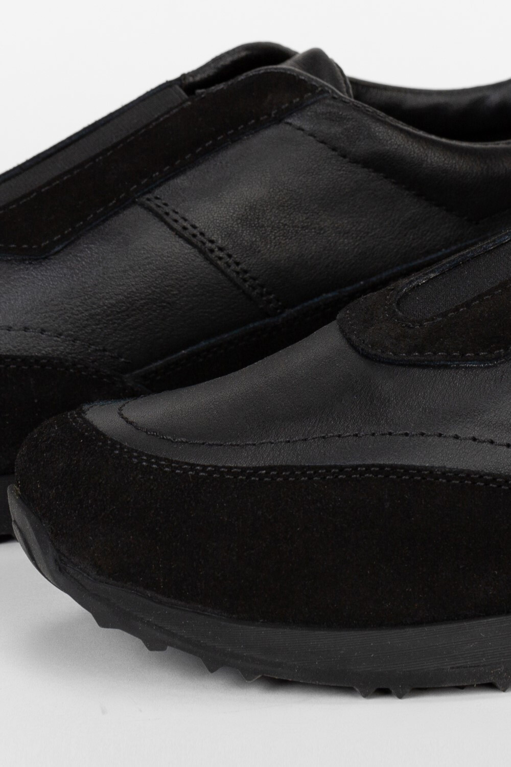 Men's Leather And Suede Shoes Without Laces