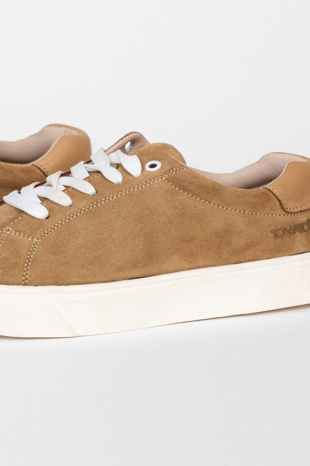 Men's Tomato Suede Lace-Up Sneakers Shoes