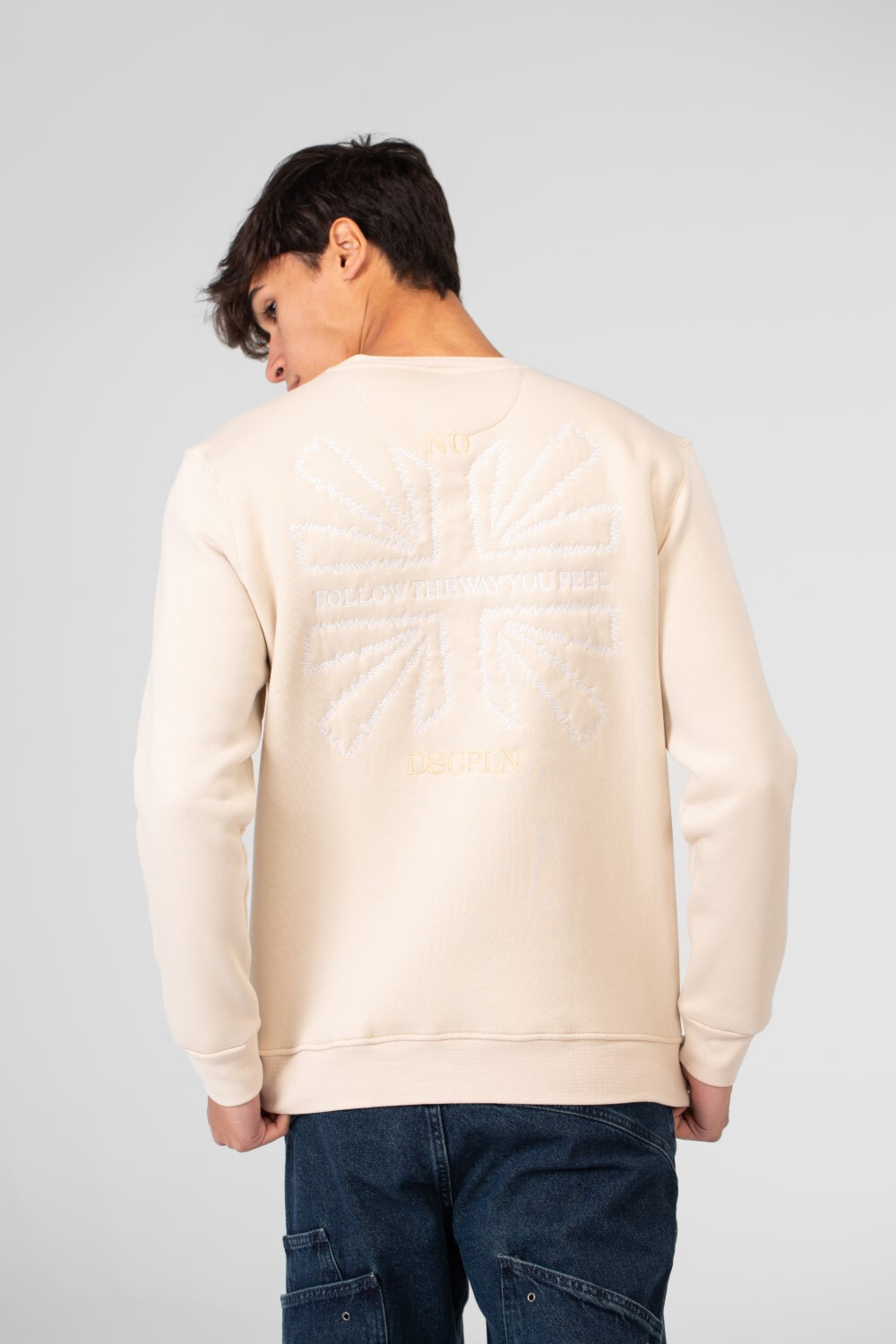 Men's Printed Crew Neck Sweatshirt