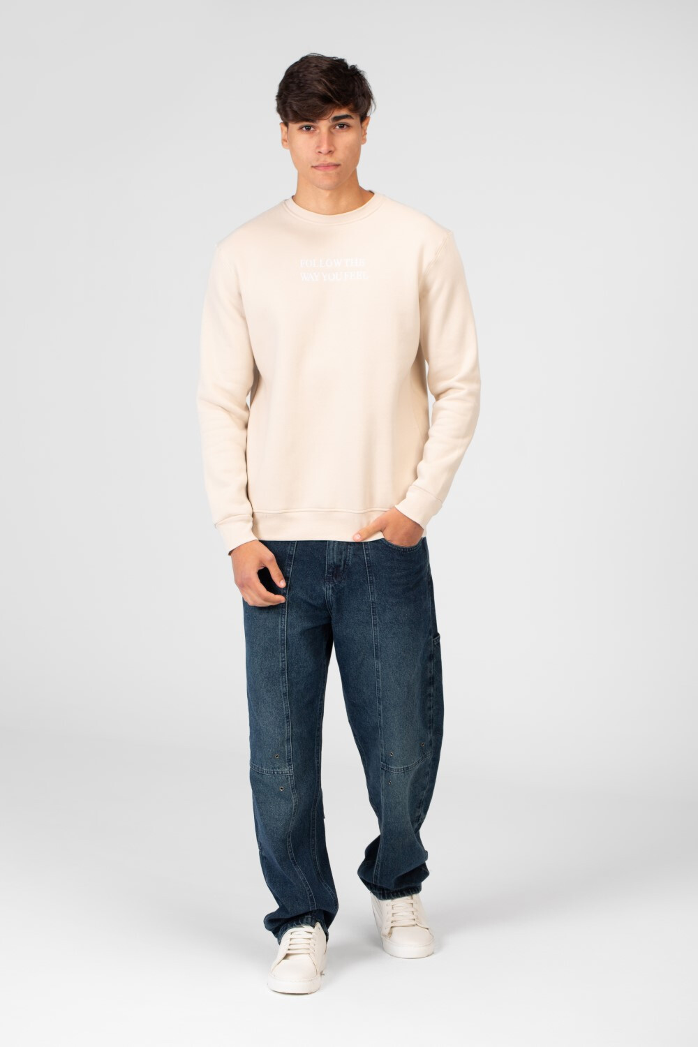 Men's Printed Crew Neck Sweatshirt