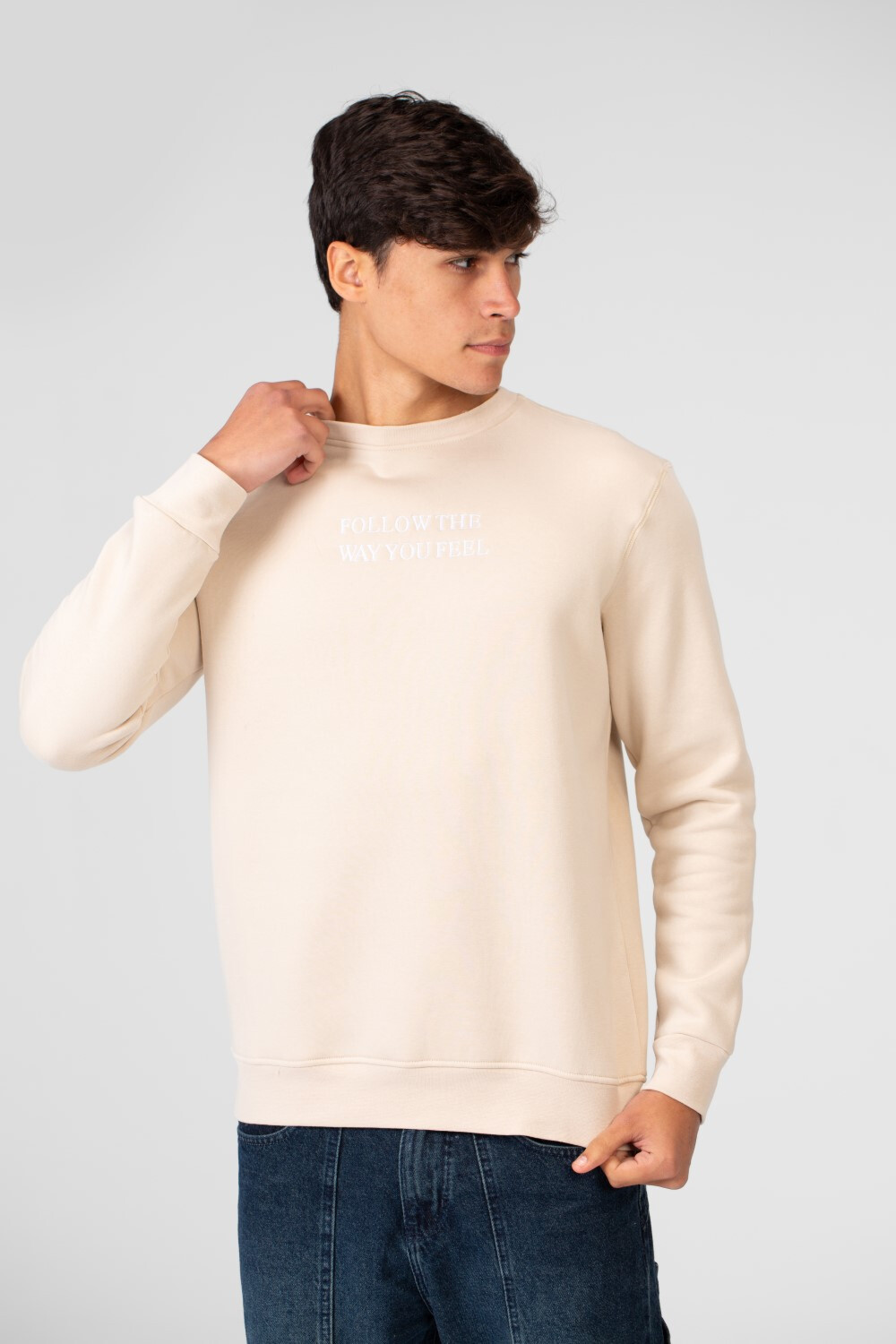 Men's Printed Crew Neck Sweatshirt