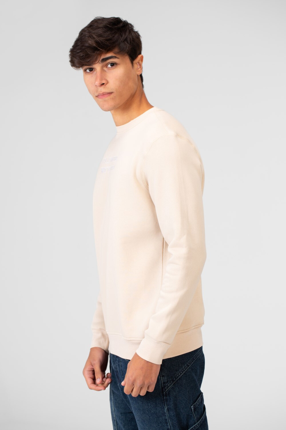 Men's Printed Crew Neck Sweatshirt