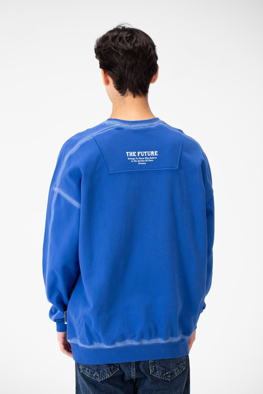 Men's Round Neck Oversize Sweatshirt In Modern Cut