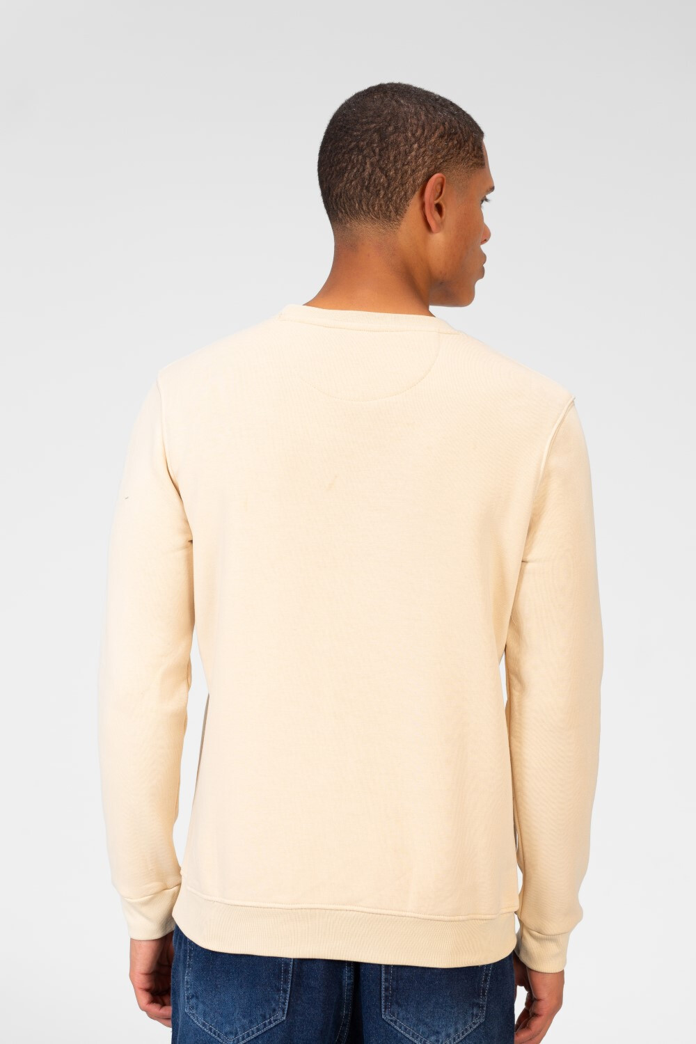 Men's Round Neck Sweatshirt With Front Print