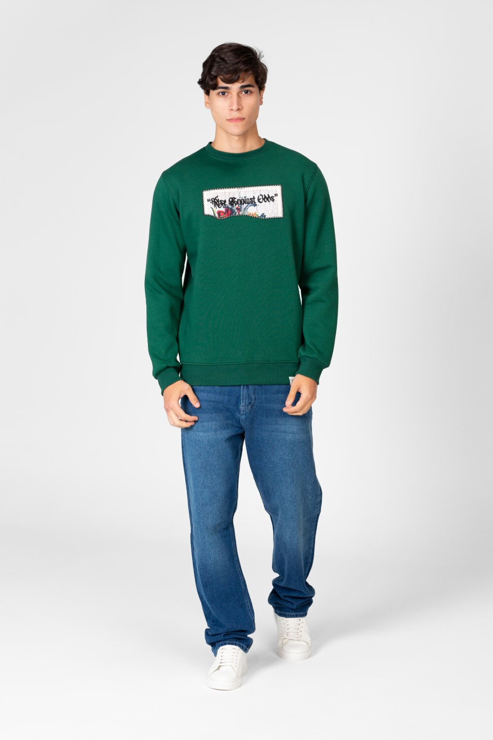 Men's Printed Crew Neck Tomato Sweatshirt