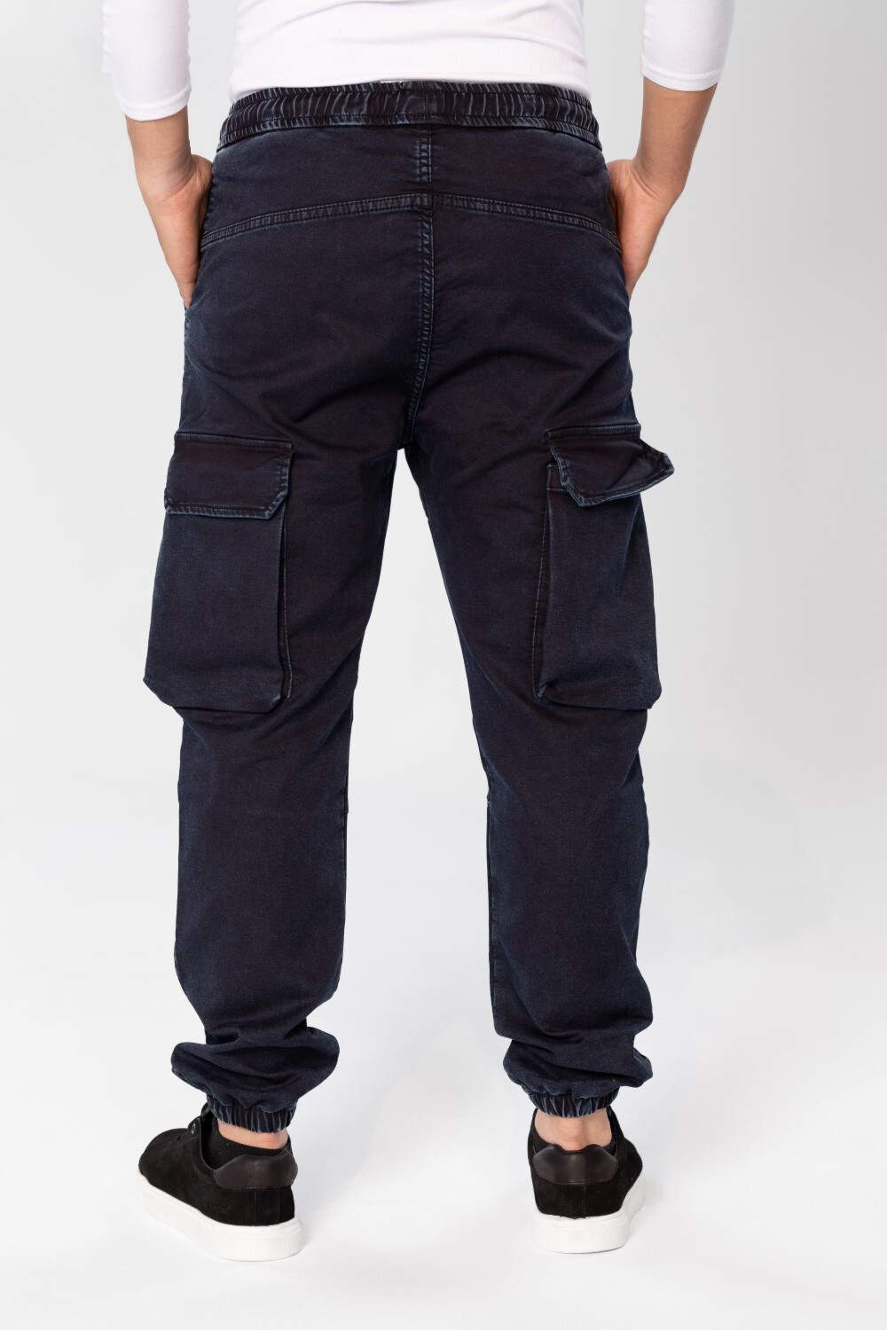 Men's Slim Fit Sherwal Jeans Pants With Front Zipper Pockets