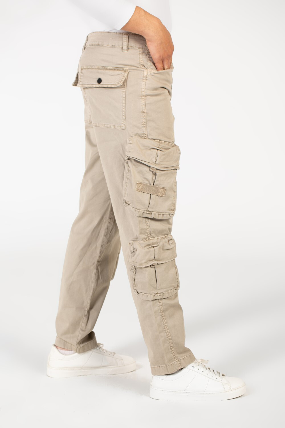 Men's Gabardine Sherwal Pants With Side Pockets