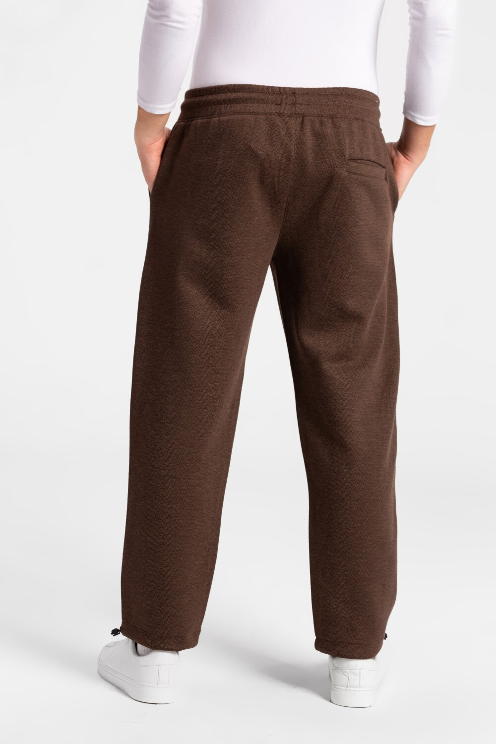 Men's Back Pocket Wide Leg Waist Drawstring Sweatpants