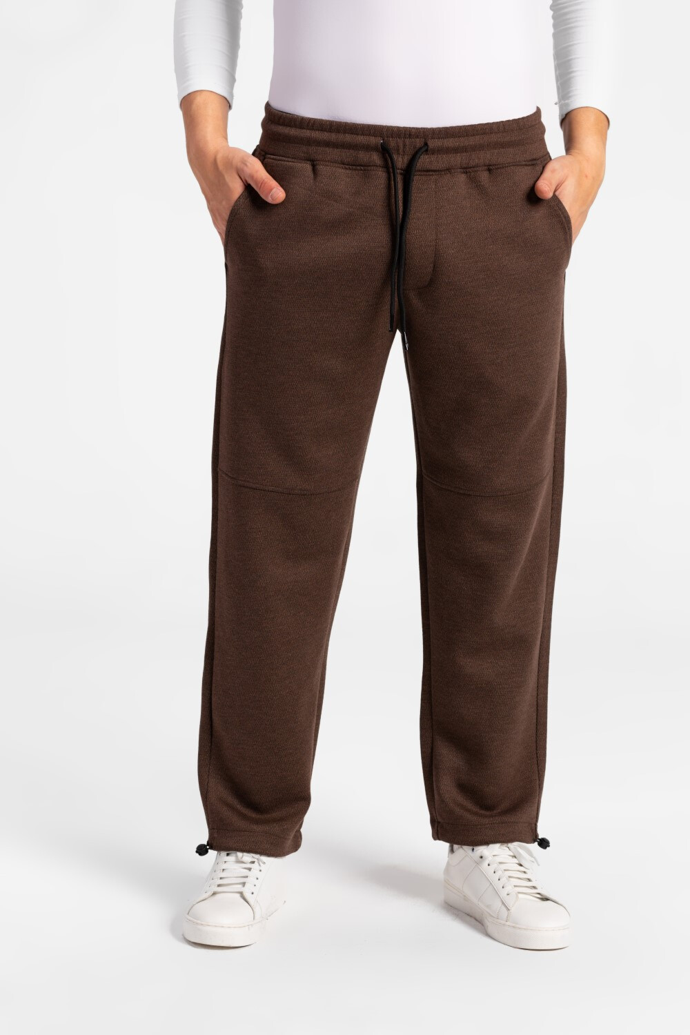 Men's Back Pocket Wide Leg Waist Drawstring Sweatpants