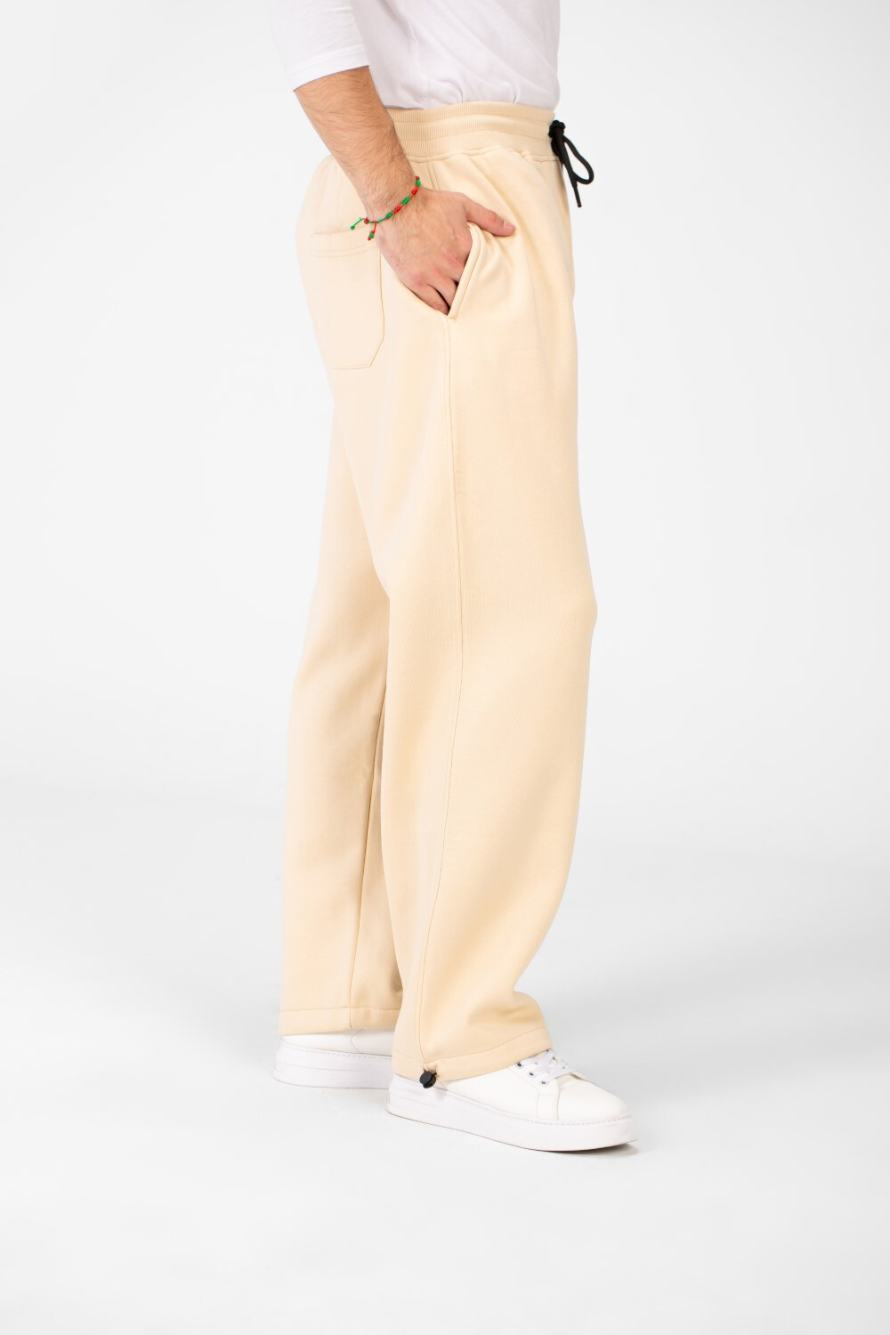 Men's Oversized Sweatpants With Drawstring Waist And Pockets