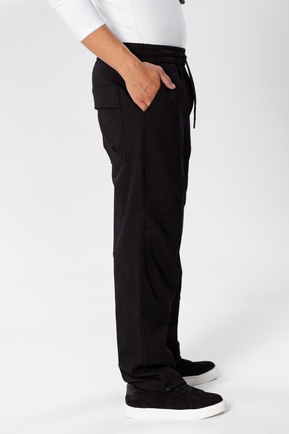 Men's Oversize Basic Sports pants In Black
