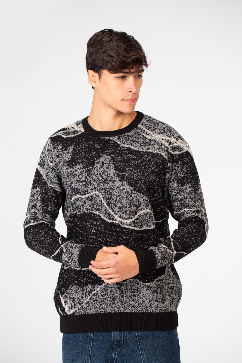 Men's Winter Jakar Crew Neck Pullover Sweater