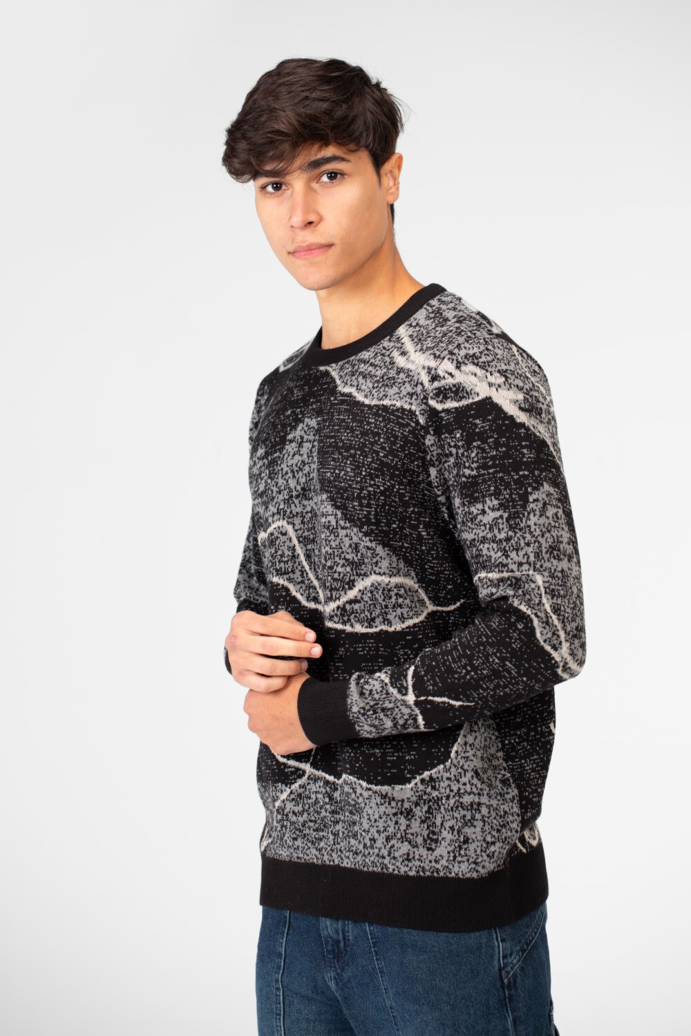 Men's Winter Jakar Crew Neck Pullover Sweater