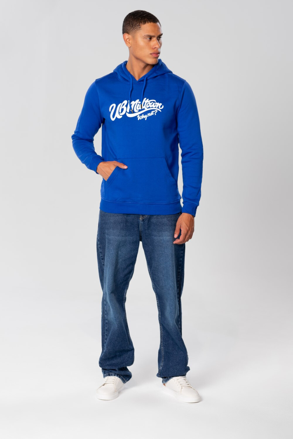 Men's Slim Fit Hoodie With Graphic Print On The Back