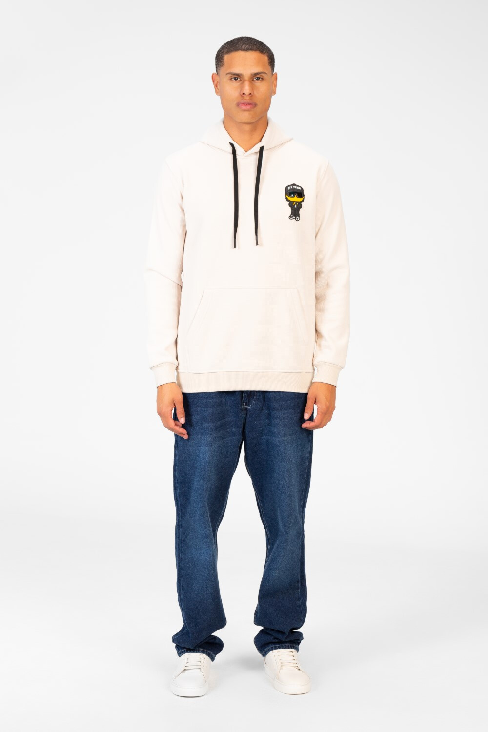 Men's Slim Fit Hoodie Sweatshirt With Front Print