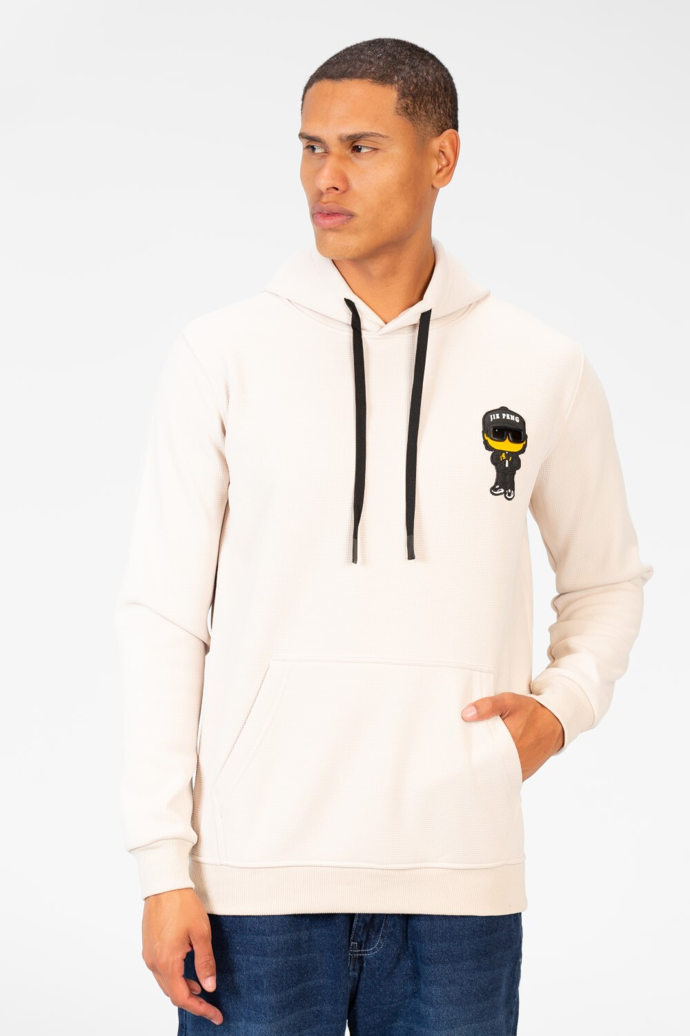 Men's Slim Fit Hoodie Sweatshirt With Front Print