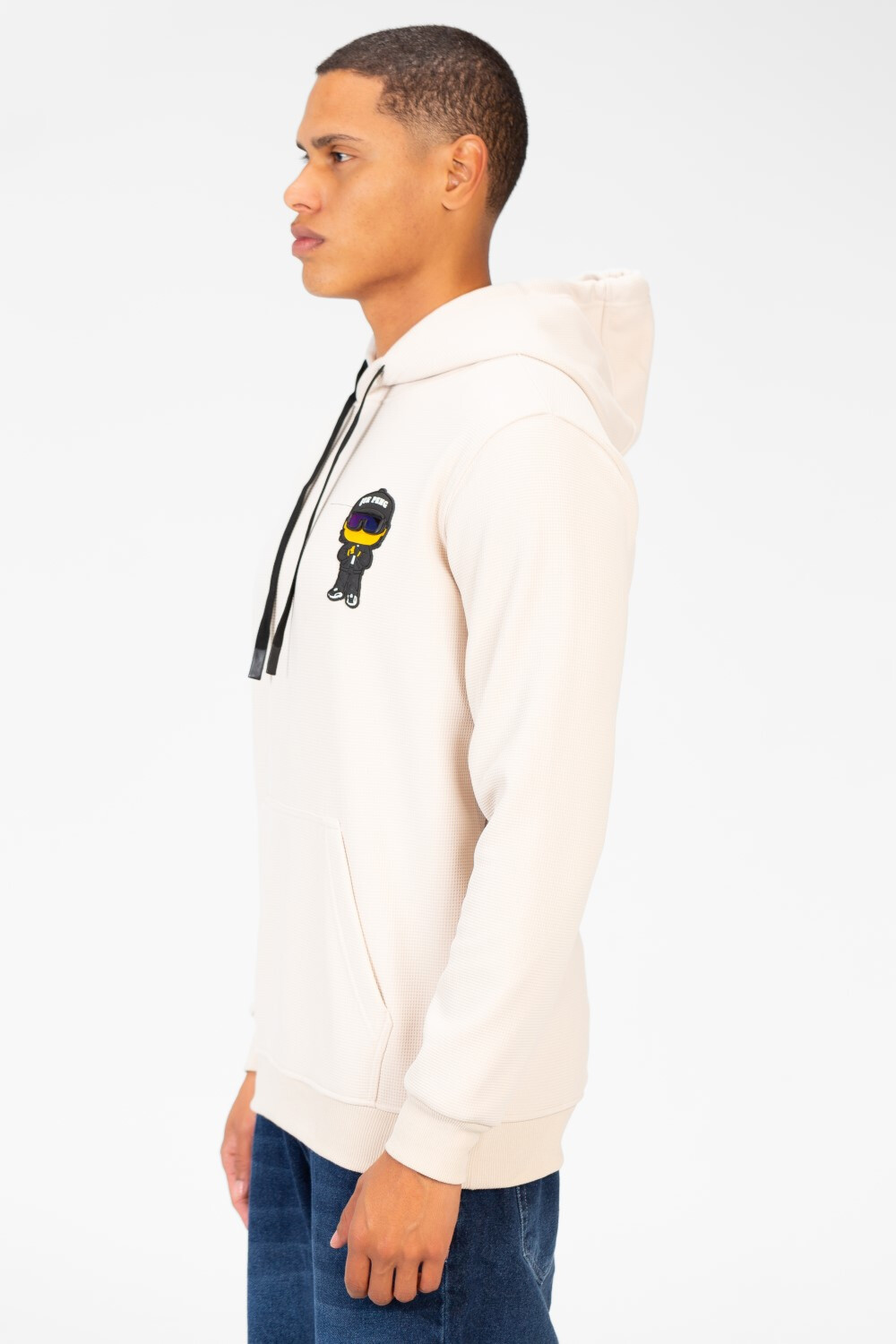 Men's Slim Fit Hoodie Sweatshirt With Front Print