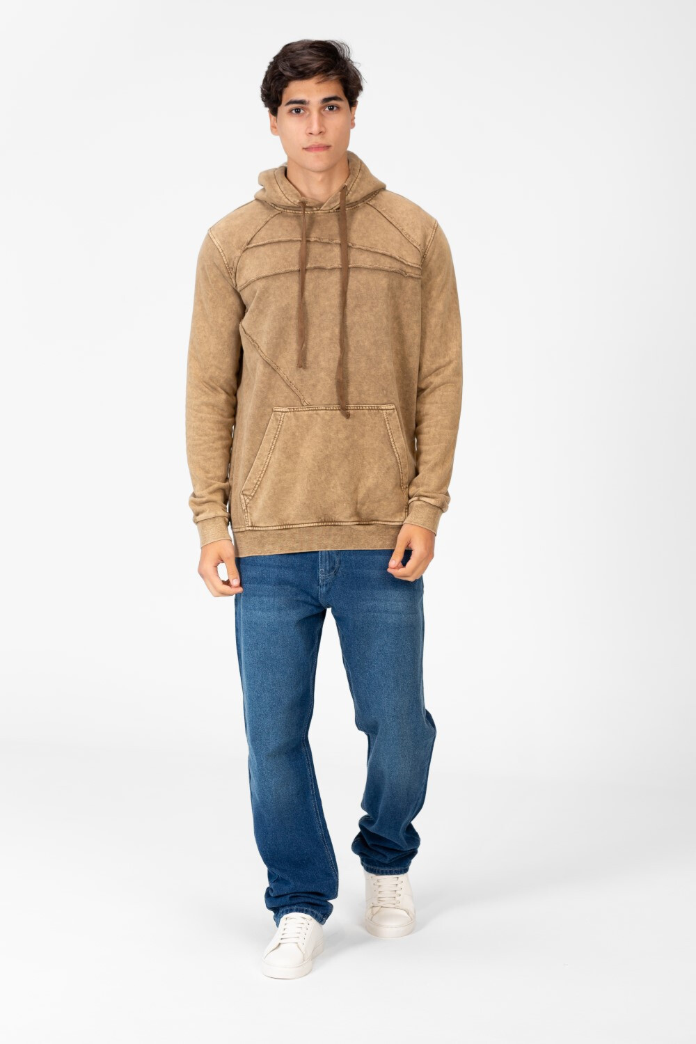 Men's Basic Hooded Sweatshirt With Front Pocket