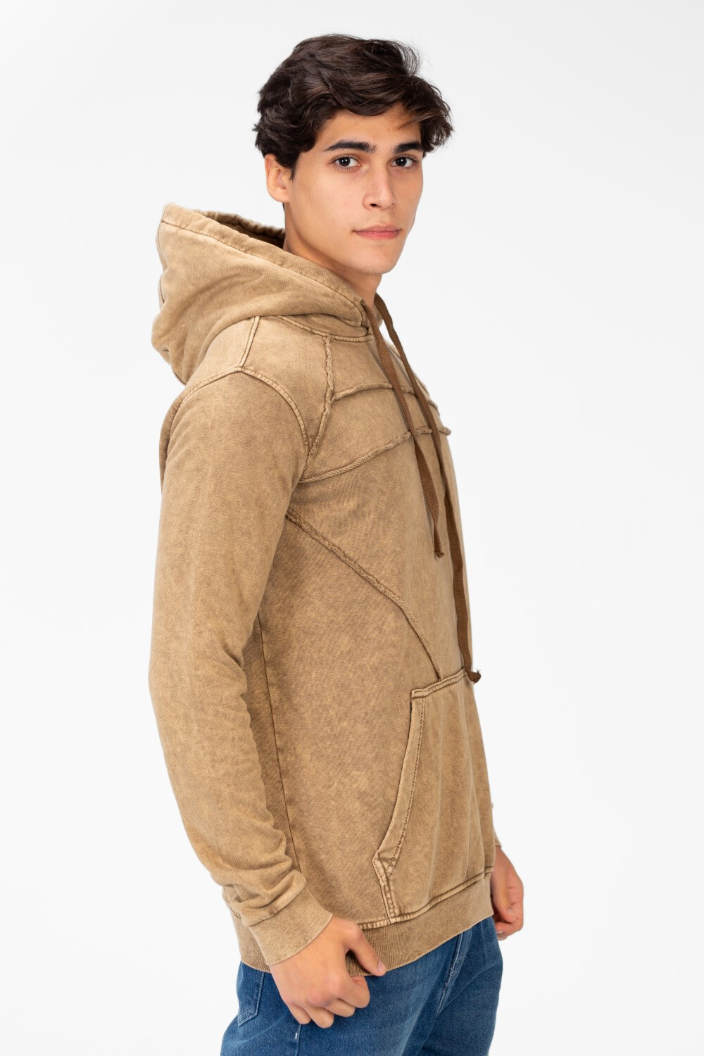 Men's Basic Hooded Sweatshirt With Front Pocket