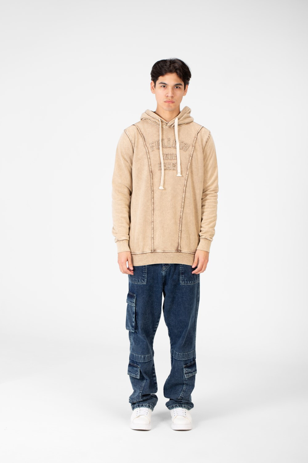 Men's Hood Sweatshirt In A Unique Design