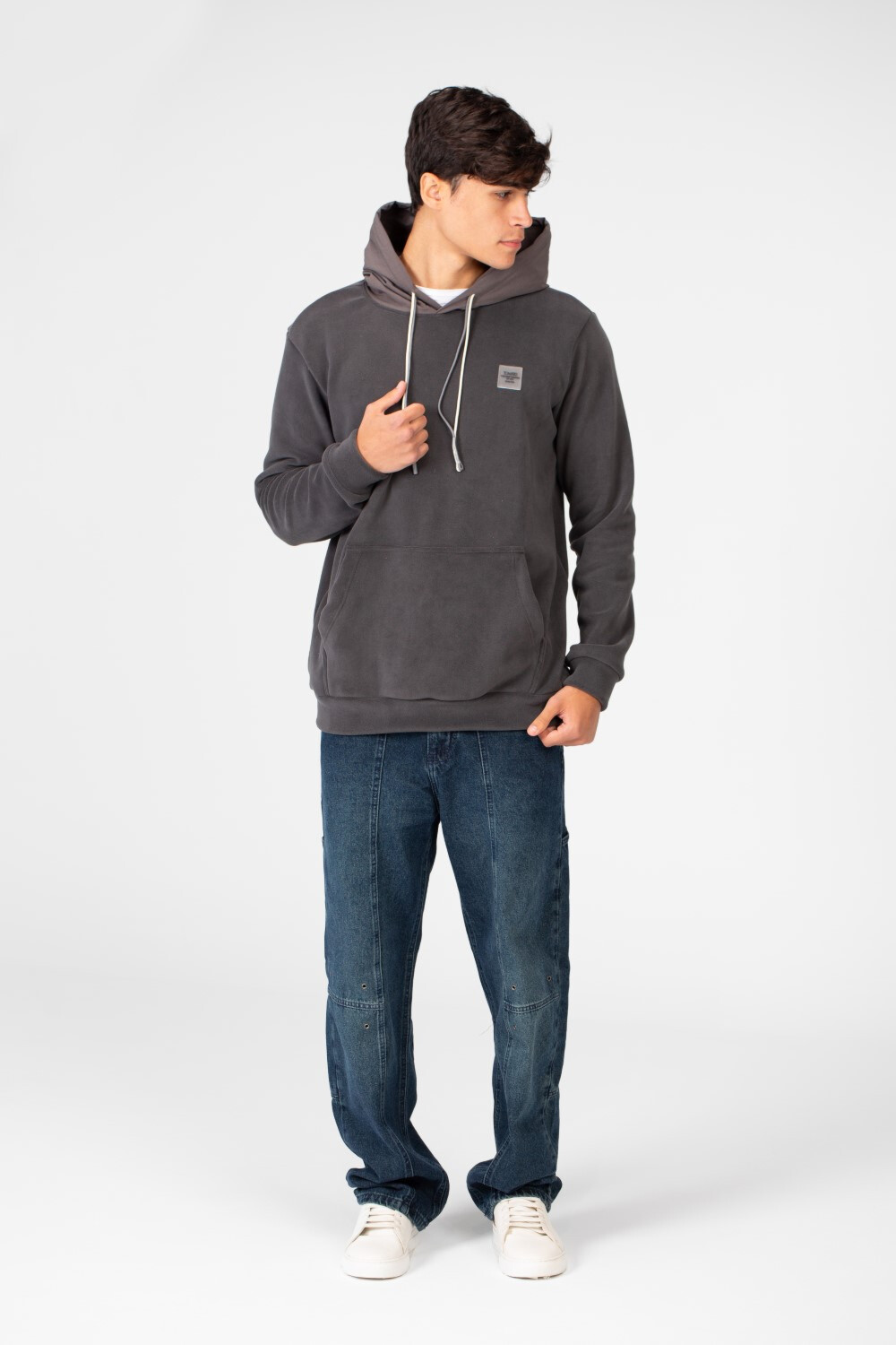 Men's Tomato Kangaroo Pocket Long Sleeve Hoodie Sweatshirt