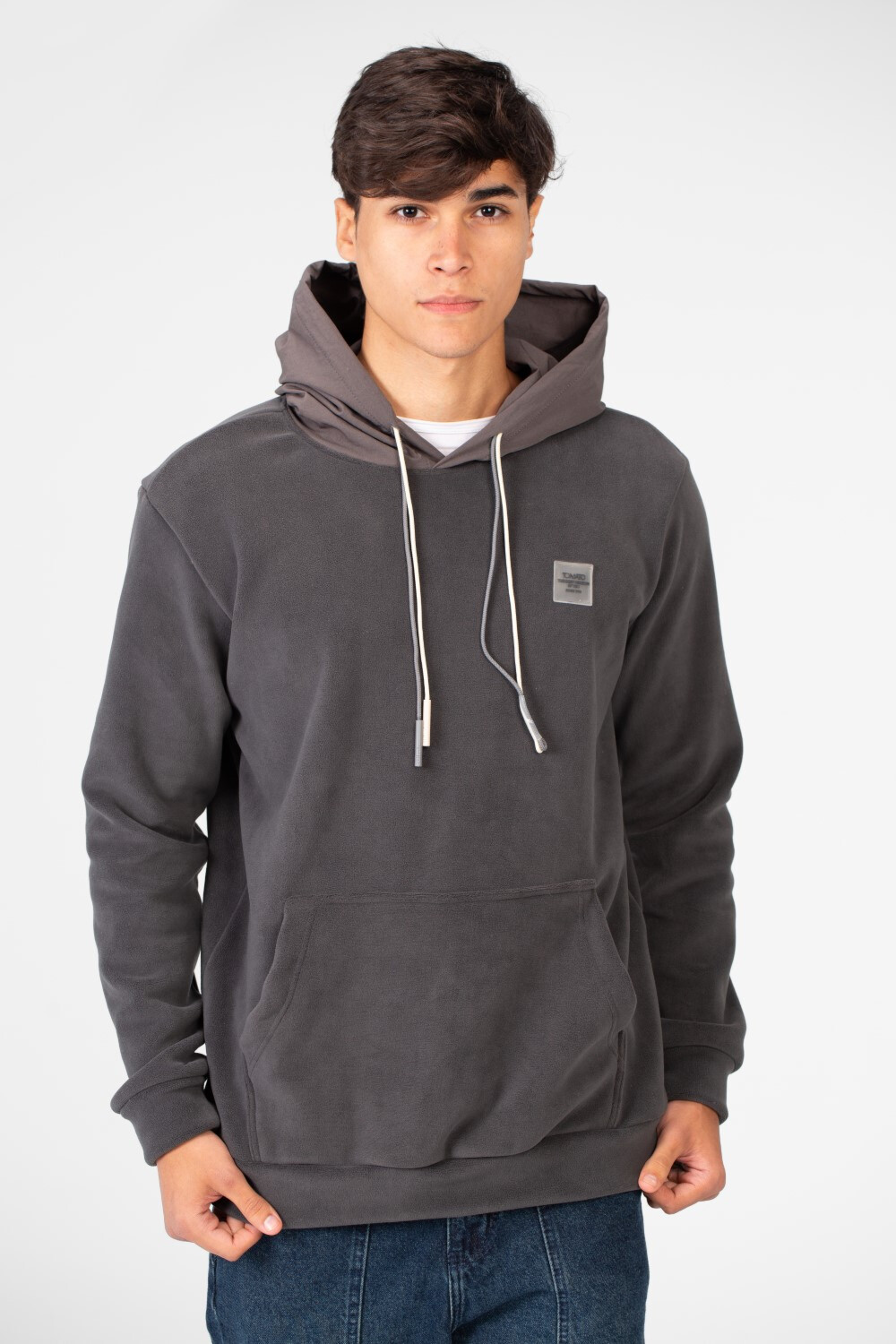 Men's Tomato Kangaroo Pocket Long Sleeve Hoodie Sweatshirt
