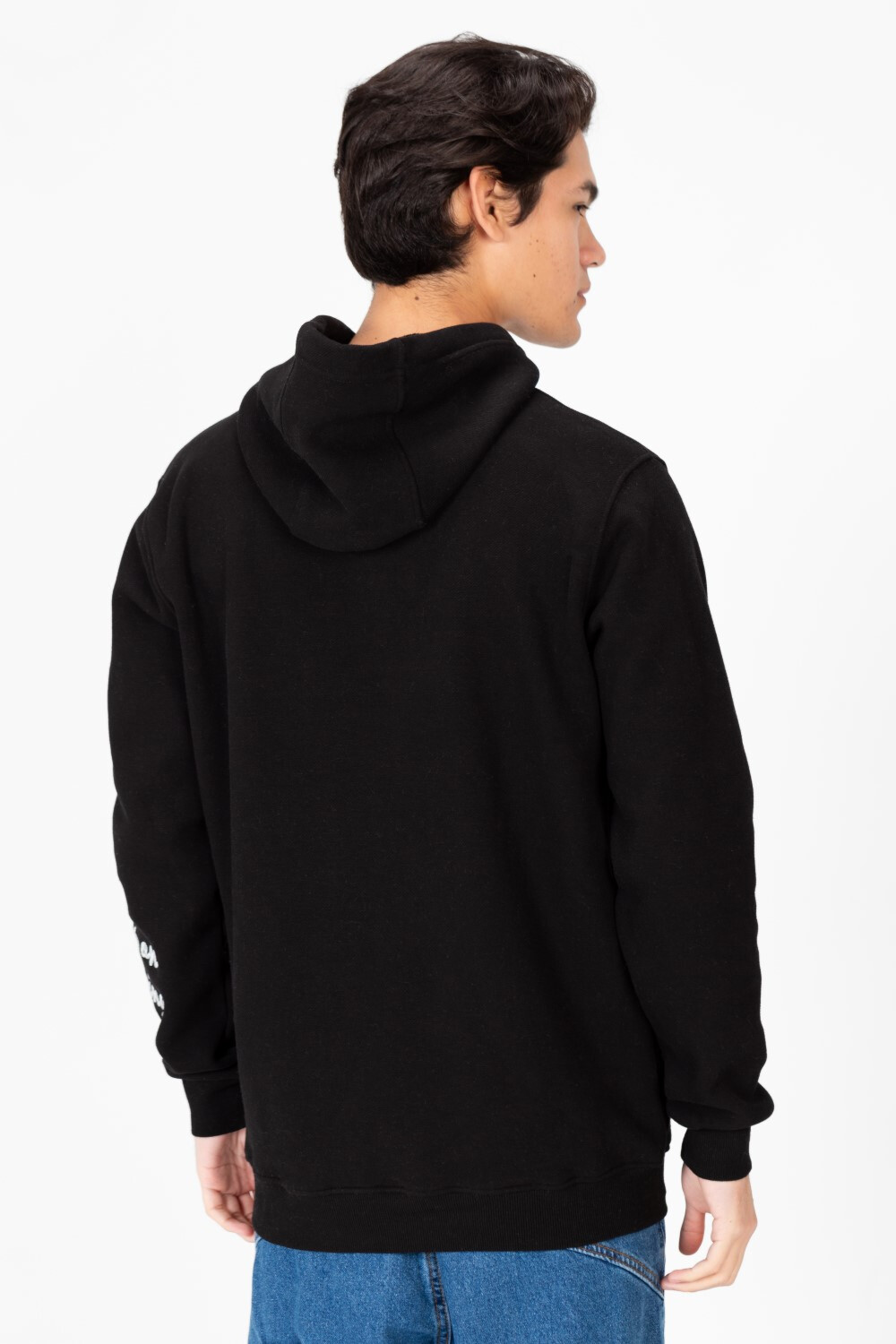 Men's Front Print Hoodie Sweatshirt With Kangaroo Pocket