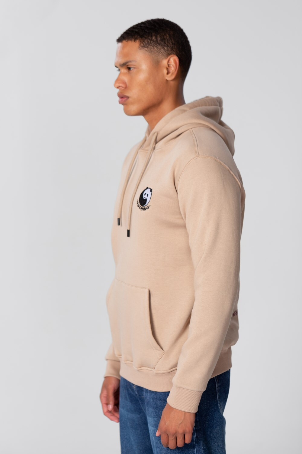 Men's Long Sleeves Hoodie Sweatshirt With A Kangaroo Pocket On The Front