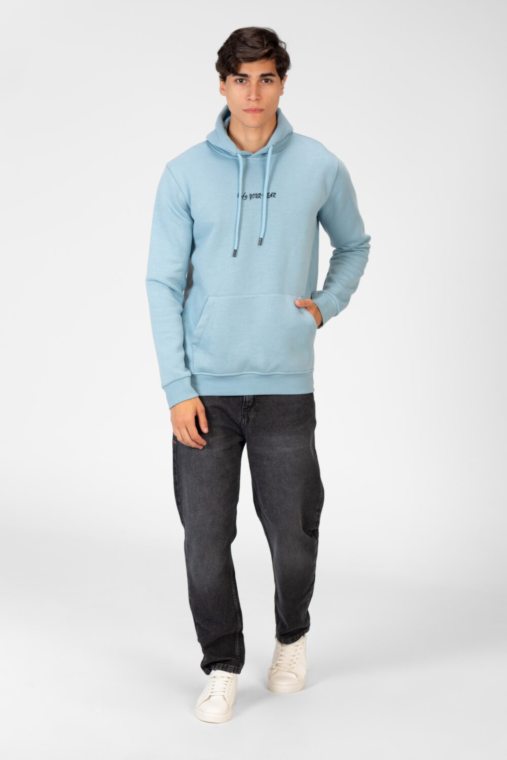 Men's Printed Slim Fit Hoodie Sweatshirt