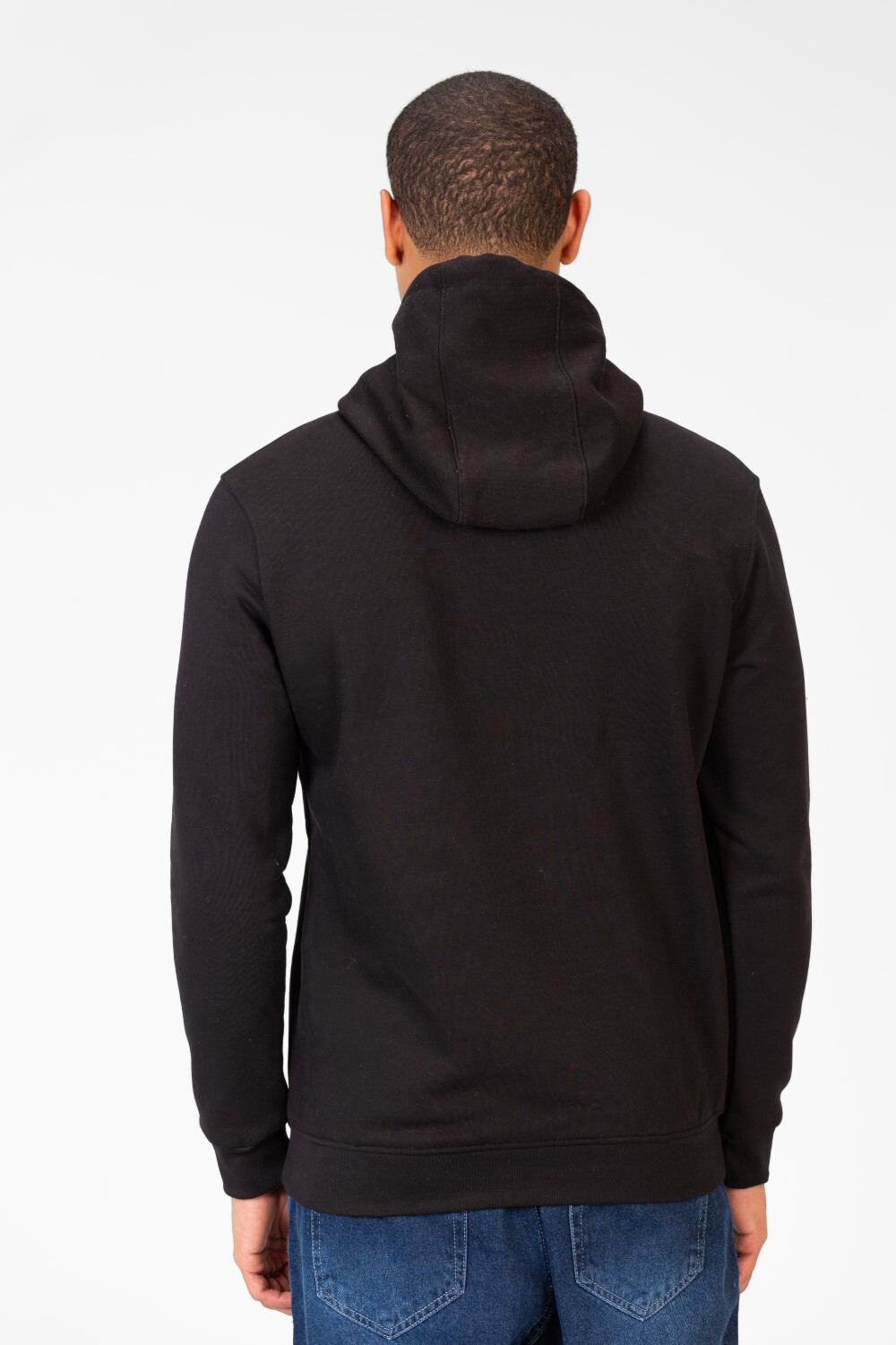 Men's Hoodie Sweatshirt With Front Print And Long Sleeves