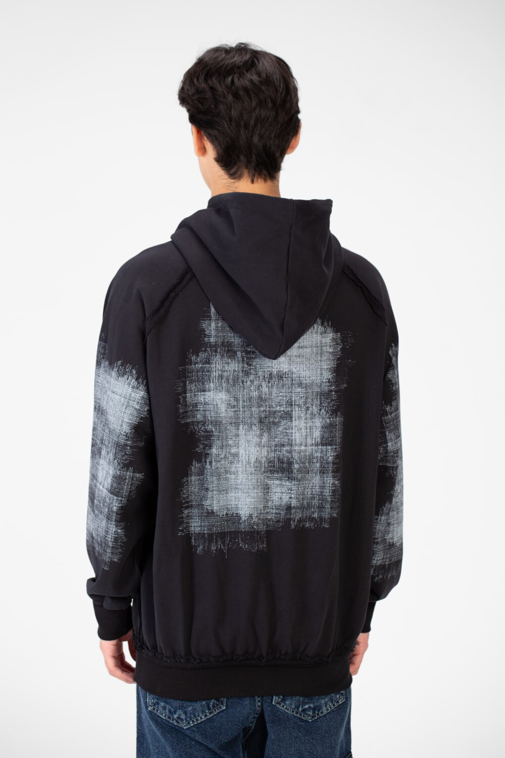 Men's Oversize Printed Hoodie Sweatshirt