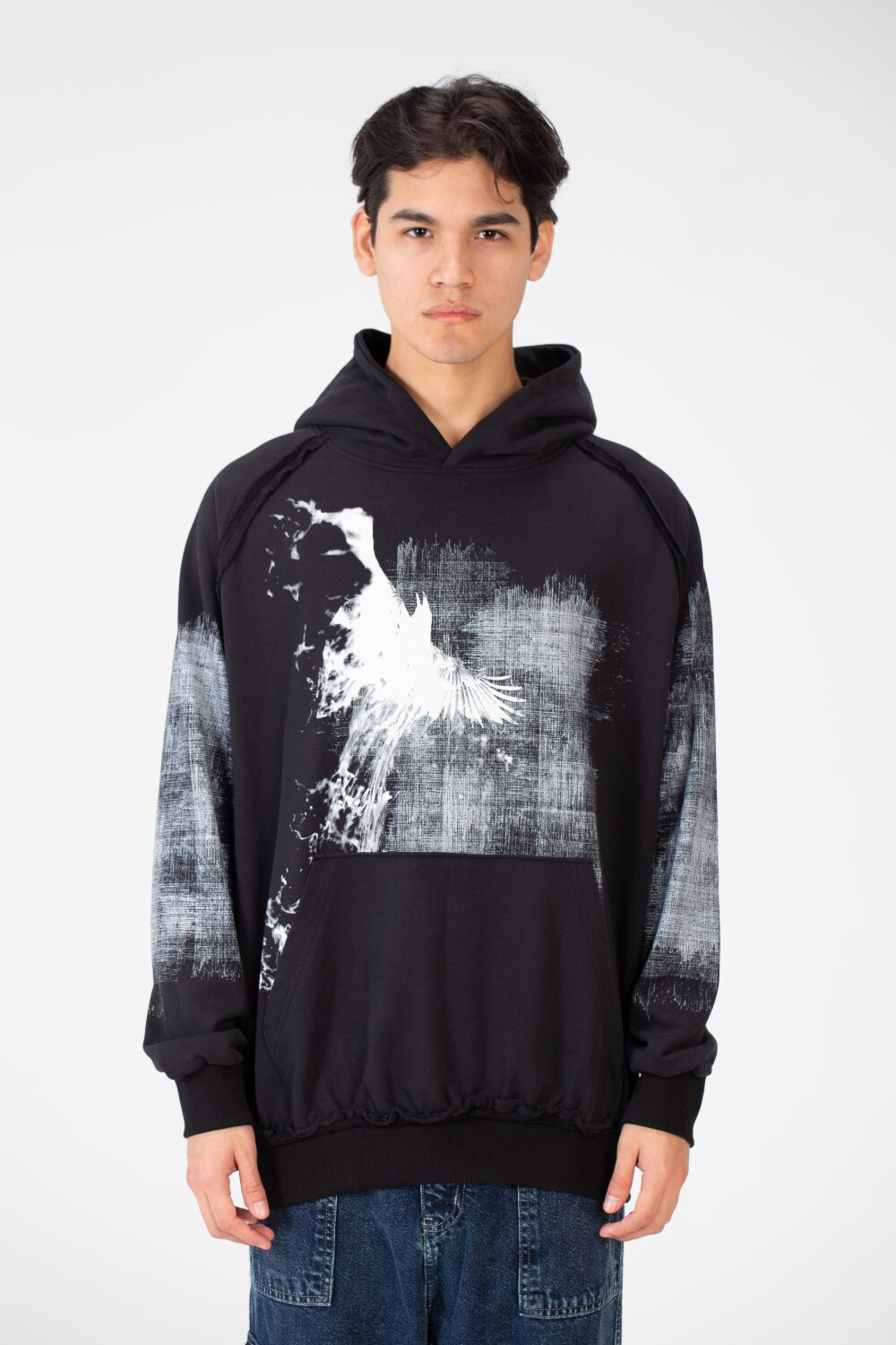 Men's Oversize Printed Hoodie Sweatshirt