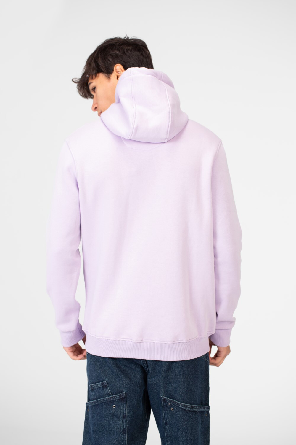Men's Tomato Basic Plain Hoodie With Front Kangaroo Pocket