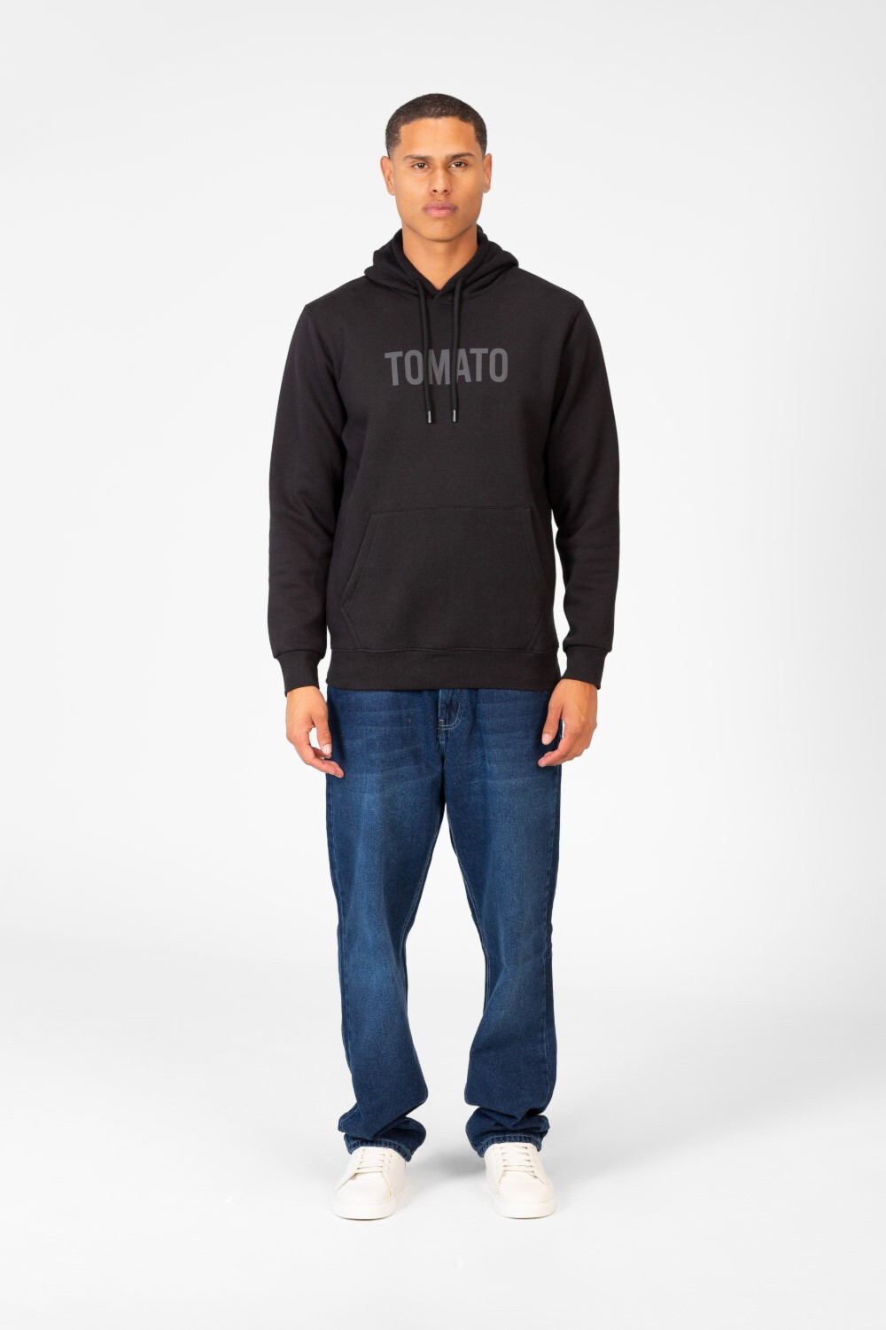 Men's Tomato Basic Long Sleeve Hoodie Sweatshirt