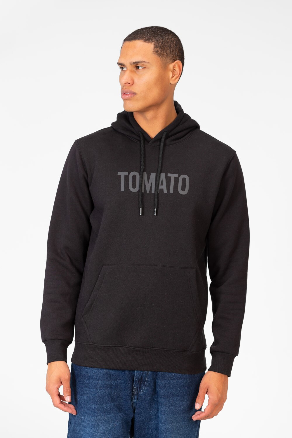 Men's Tomato Basic Long Sleeve Hoodie Sweatshirt