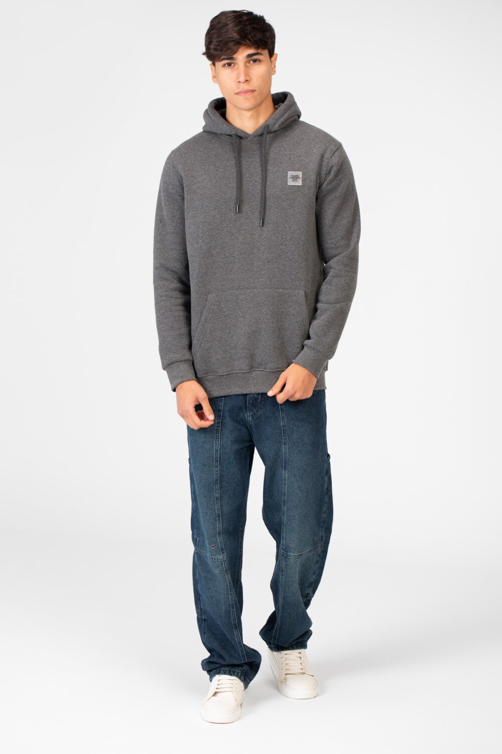 Men's Basic Slim Fit Hoodie Sweatshirt With Front Pocket