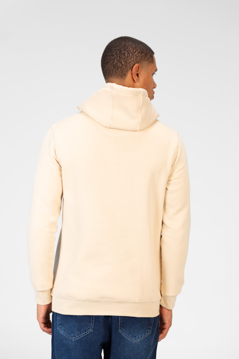 Men's Sweatshirt With Hood And Text Print On The Front