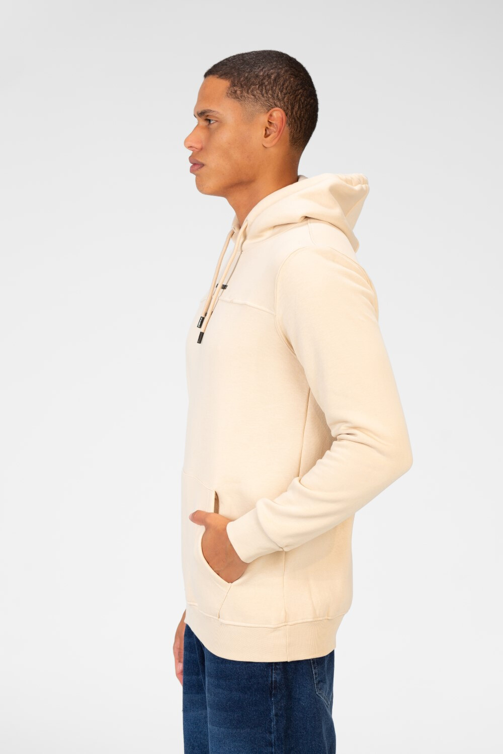 Men's Sweatshirt With Hood And Text Print On The Front