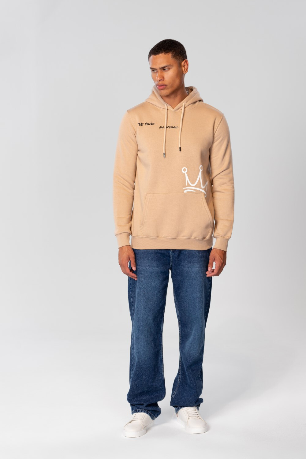 Men's Hoodie Sweatshirt With Front And Back Print