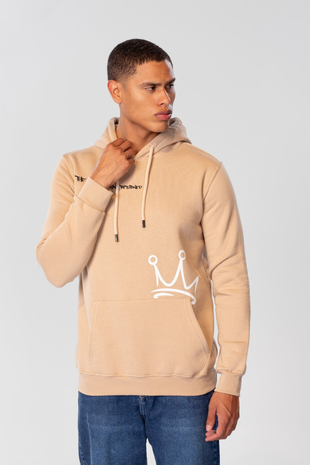 Men's Hoodie Sweatshirt With Front And Back Print